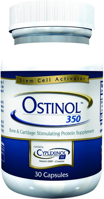 Zycal Bioceuticals Ostinol(Tm) 350 Bone & Joint Supplement With 350Mg Of Cyplexinol® Bio-Active Protein Complex - For Moderate Bone Loss & Moderate Joint Disfunction - 30 Ct Capsules