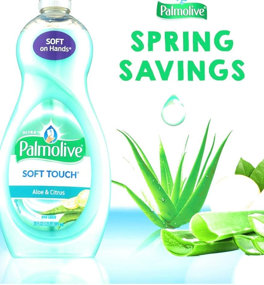 Palmolive Dish Liquid Ultra Soft Touch Aloe - 20oz : Health & Household