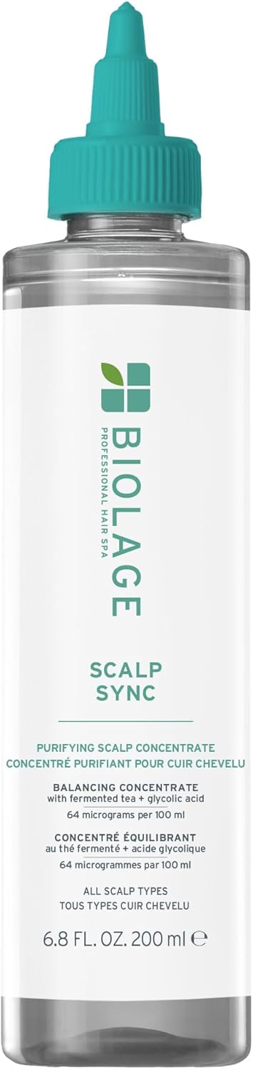 Biolage Scalp Sync Purifying Scalp Concentrate, Balances Scalp'S Moisture, Enriched With Glycolic Acid, For All Scalp Types, 200Ml