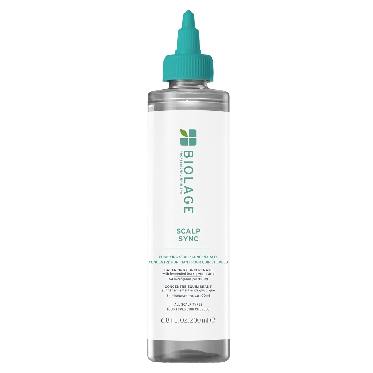 Biolage Scalp Sync Purifying Concentrate - Exfoliating & Clarifying Scalp Treatment, Refreshing & Reinvigorating, Fermented Tea Blend & Glycolic Acid