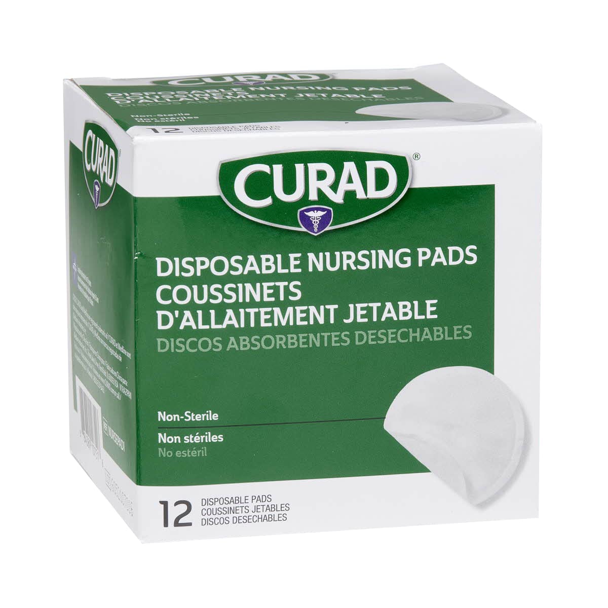 Curad Disposable Nursing Pads for Breastfeeding, Adhesive Strip (Case of 288) : Baby