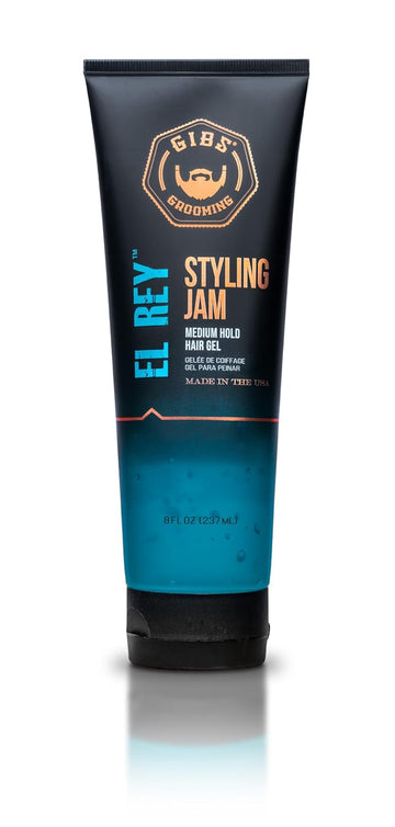 Gibs Grooming El Rey Styling Jam For Men, Medium Hold Hair Gel