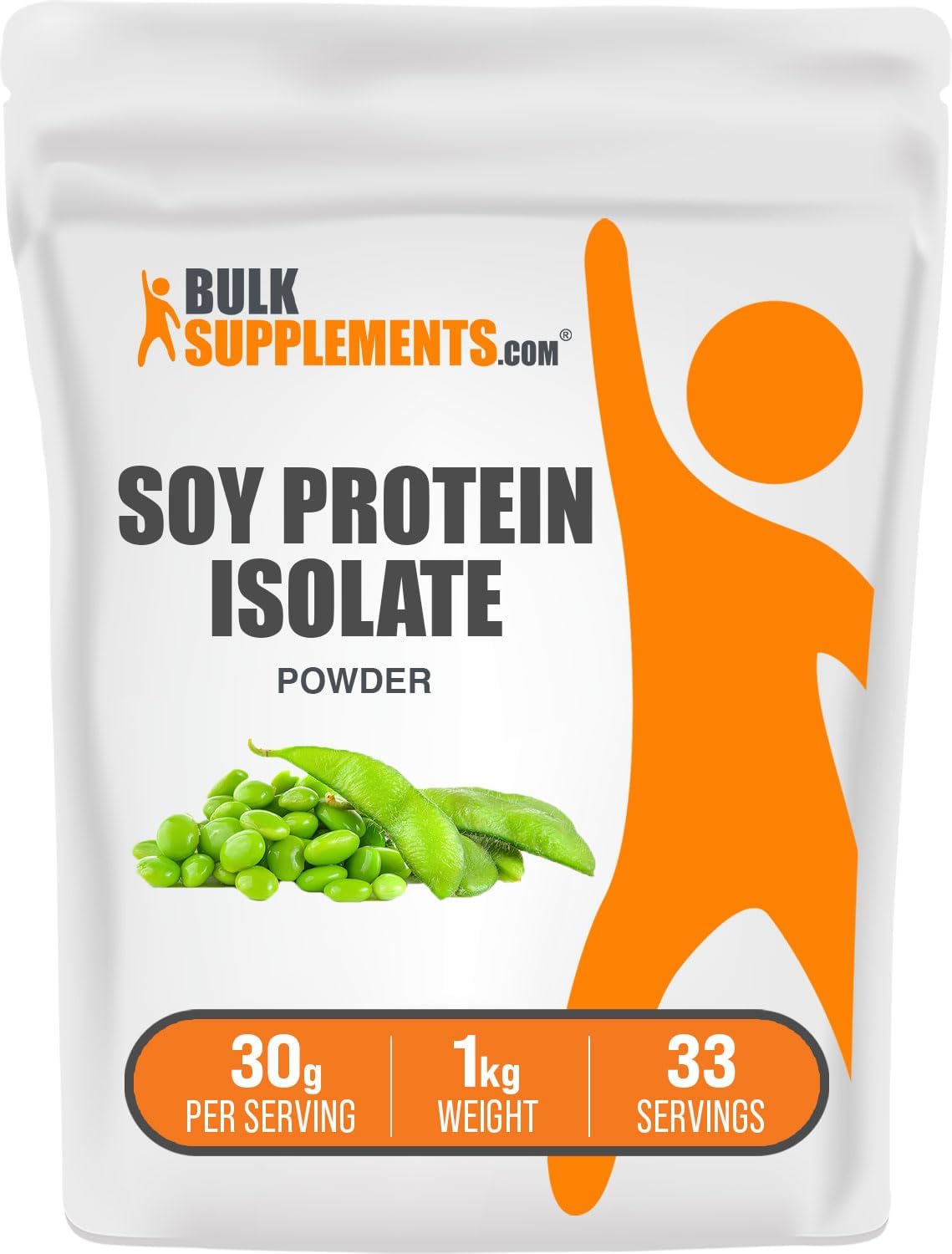 BULKSUPPLEMENTS.COM Soy Protein Isolate Powder - Unflavored, No Sugar