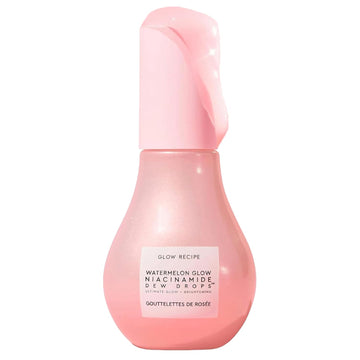 Glow Recipe Watermelon Niacinamide Dew Drops, Travel Size - Brightening, Plumping Hydrating Face Serum, Makeup Primer + Liquid Highlighter With Hyaluronic Acid - Dewy & Glowing Korean Skin Care (15Ml)