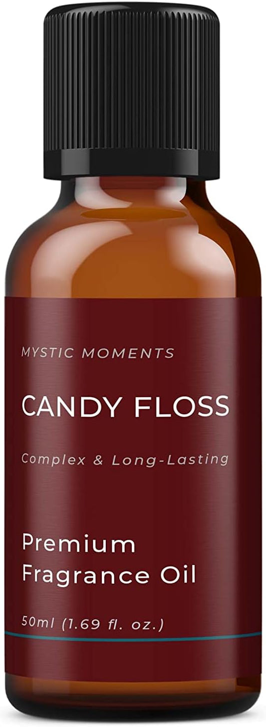 Mystic Moments | Candy Floss Fragrance Oil - 50ml - Perfect for Soaps, Candles, Bath Bombs, Oil Burners, Diffusers and Skin & Hair Care Items
