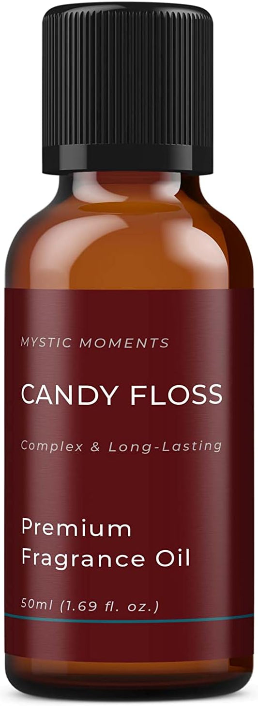 Mystic Moments | Candy Floss Fragrance Oil - 50Ml - Perfect For Soaps, Candles, Bath Bombs, Oil Burners, Diffusers And Skin & Hair Care Items