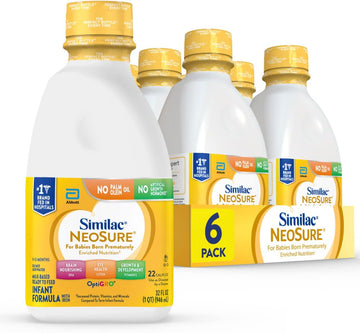 Similac Neosure Premature Post-Discharge Infant Formula, Ready-To-Feed Baby Formula, 32-Fl-Oz Bottle, Pack Of 6