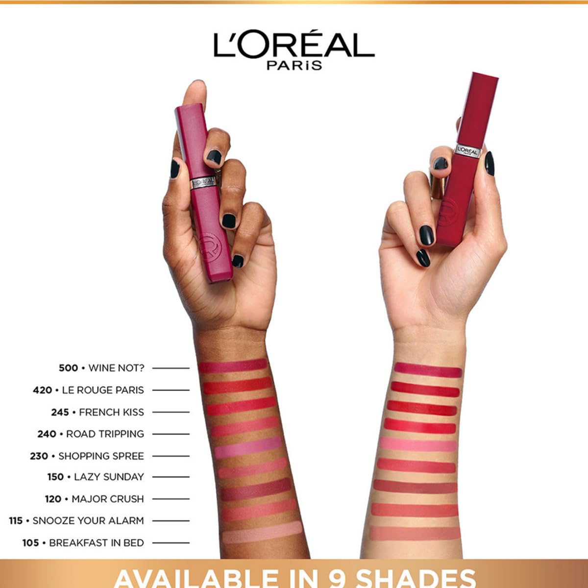 L'Oreal Paris Infallible Matte Resistance Liquid Lipstick, up to 16 Hour Wear, Major Crush 120, 0.16 Fl Oz : Beauty & Personal Care