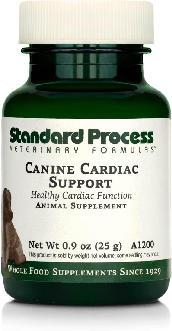 Standard Process Canine Cardiac Support - Dog Heart Health Support Supplement - Nutritional Supplement Formula To Support Cardiac Function - Pet Health Supplement With Selenium - 25 G