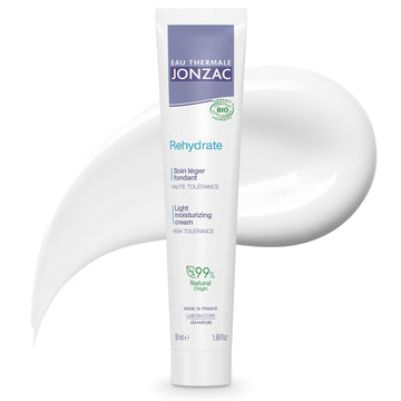 Rehydrate Organic Light Moisturzing Cream For Daily Use - Facial Cream Providing 24Hr Hydration With Pure Hyaluronic Acid - Sensitive Skin Approved - 1.69 Fl Oz