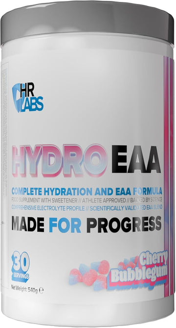 Hr Labs Hydroeaa, Complete Hydration & Eaa Essential Amino Acid Formula, With Comprehensive Electrolytes Profile, 540G, 30 Servings, 4 Flavours (540G, Strawberry & Peaches)