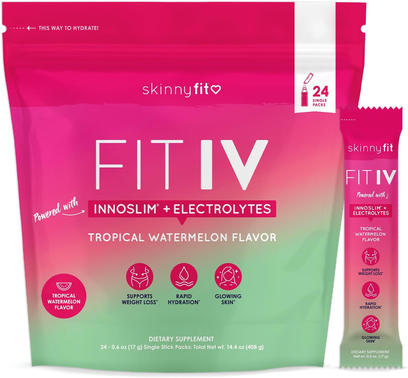 SkinnyFit FIT IV Hydrating Electrolytes Plus Weight Managing Innoslim,