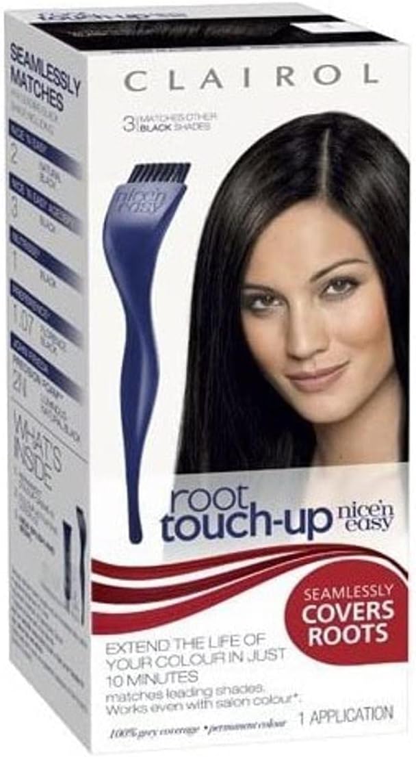 Clairol Root Touch Up Permanent Hair Dye 3 Black : Amazon.co.uk: Beauty