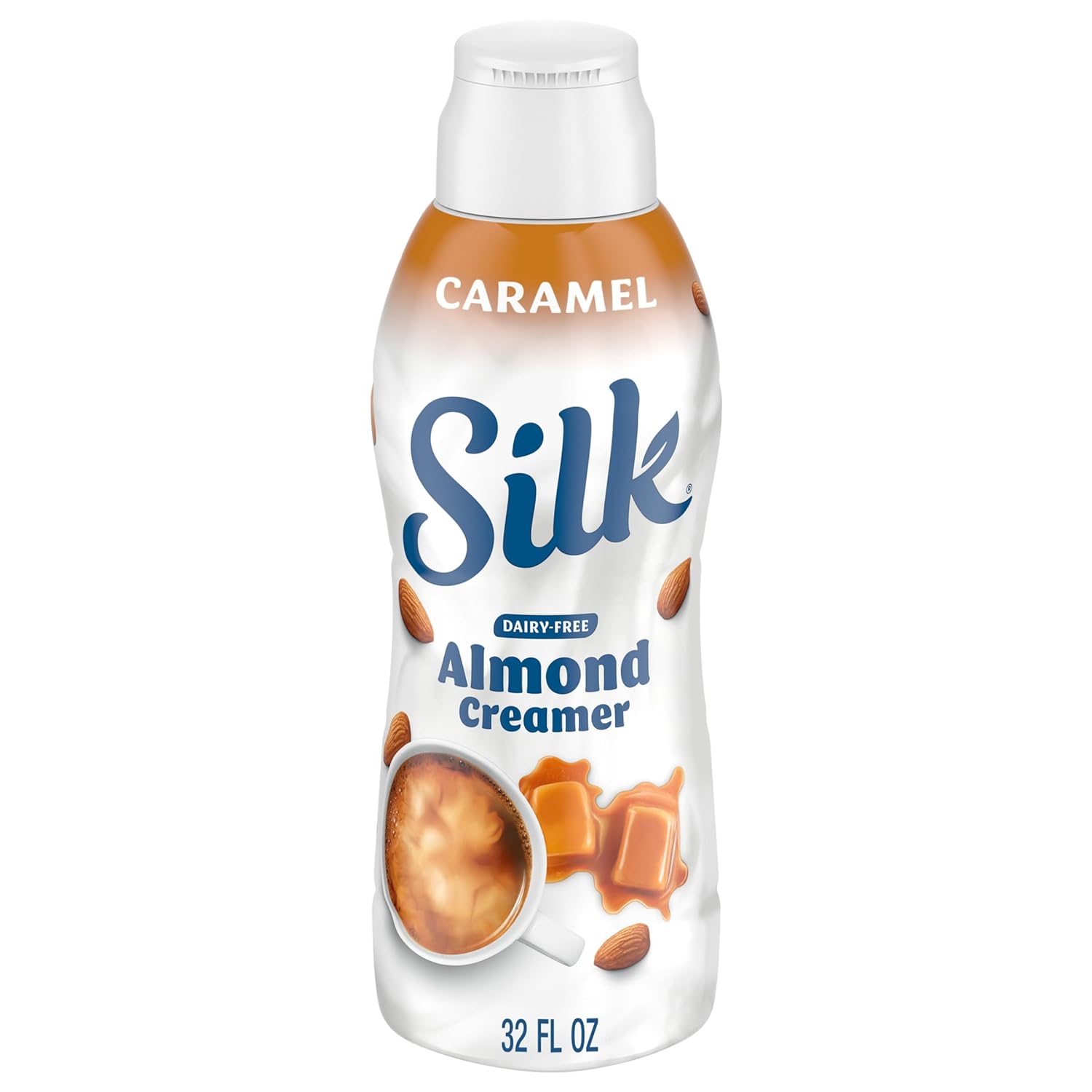 Silk Caramel Almond Creamer, Gluten-Free, Non-Gmo Project Verified, 1 Quart, 32 Oz