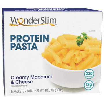 Wonderslim Protein Pasta, Macaroni & Cheese, 12G Protein, Low Calorie (5Ct)