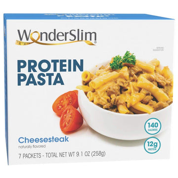 Wonderslim Protein Pasta, Cheese Steak Macaroni, 140 Calories, 12G Protein (7Ct)