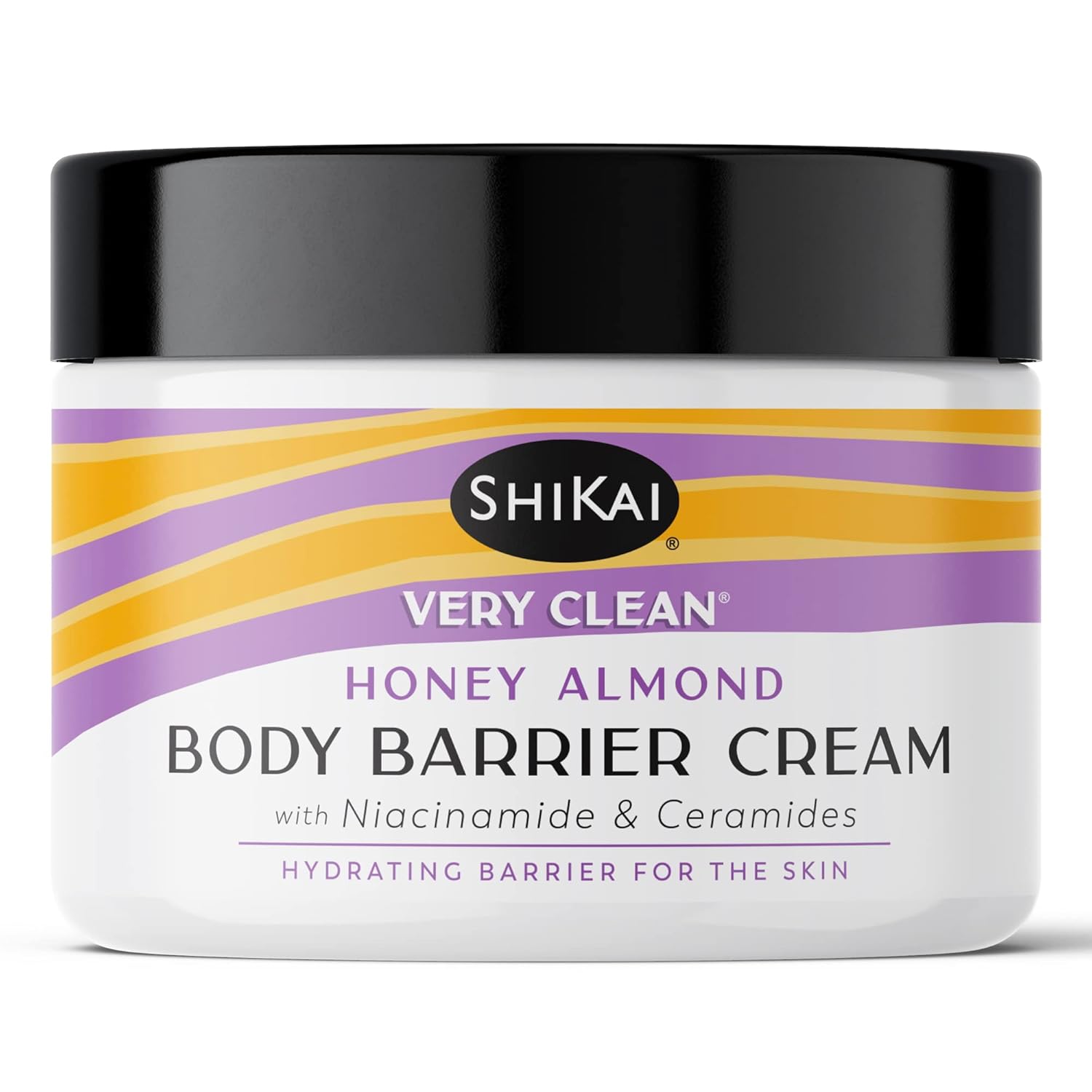 ShiKai Very Clean Moisturizing Body Barrier Cream (Honey Almond, 4.5 oz) | Hydrating Barrier for the Skin | With Niacinamide, Ceramides, Shea Butter