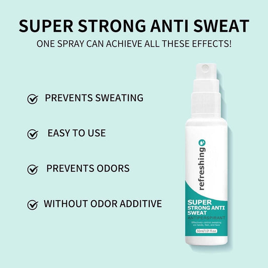 Antiperspirant Deodorant Spray, Refreshing Spray, Strong Antiperspirant Hyperhidrosis Treatment, Against Heavy Sweating On The Underarm, Head, Face And Body, Antiperspirant Face For Women Men (1)