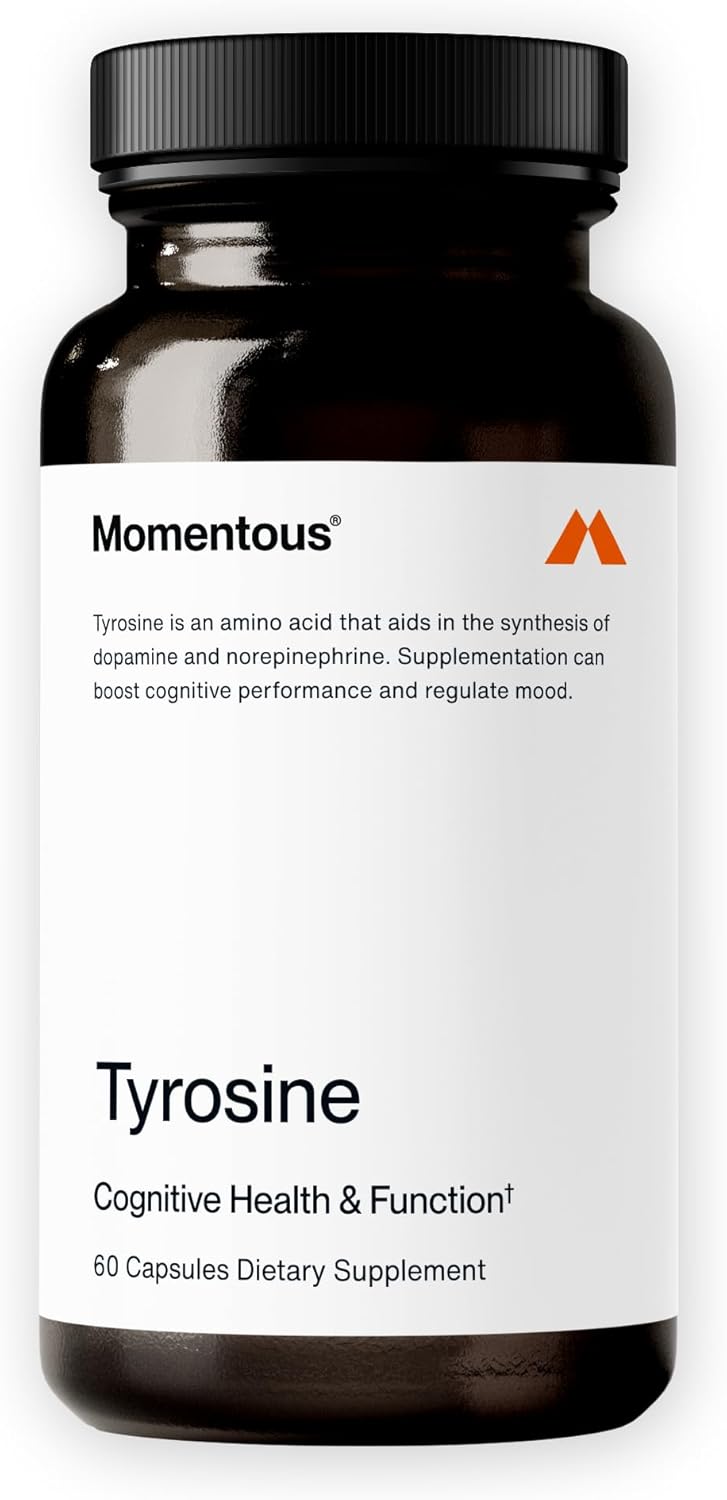 Momentous Tyrosine Capsules, 60 Servings