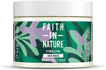 Faith In Nature Rosemary Hair Mask, Stimulating Deep Treatment For Normal Hair & Scalp, Vegan & Cruelty Free, No Sls, Silicones Or Parabens, 300Ml