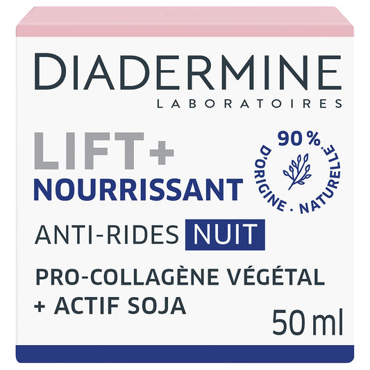 Lift+ Nutrition Regenerating Anti-Wrinkle Night Cream With Pro-Collagen & Pro-Lipids 50Ml By Diadermine
