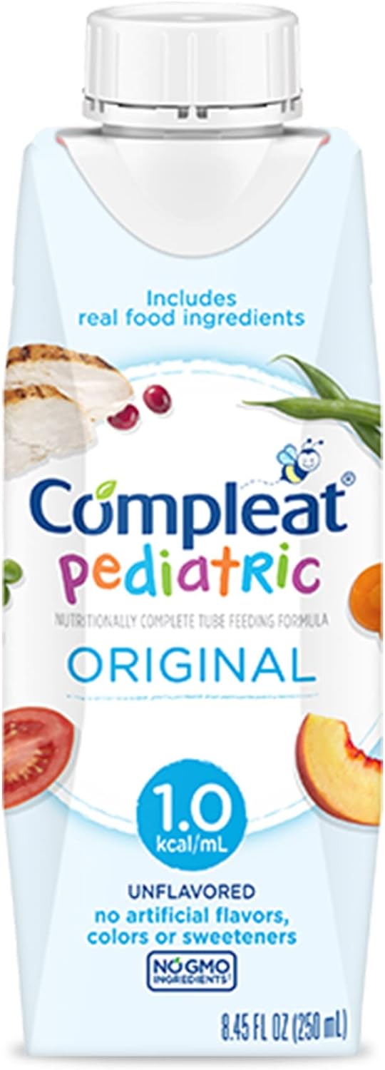 Compleat Pediatric Tube Feeding Formula, Unflavored, 8.45 Fl Oz (Pack Of 24)