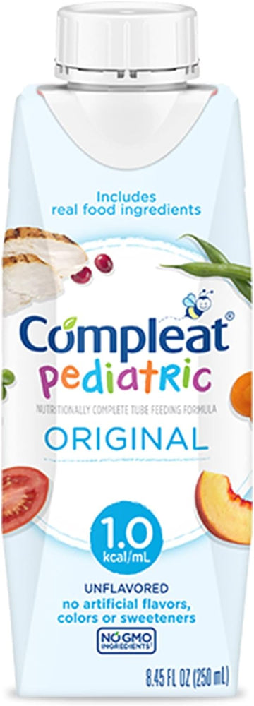 Compleat Pediatric Tube Feeding Formula, Unflavored, 8.45 Fl Oz (Pack Of 24)