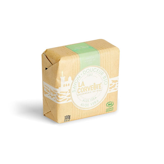 La Corvette Organic Soap Bar - Aloe Vera, 100G