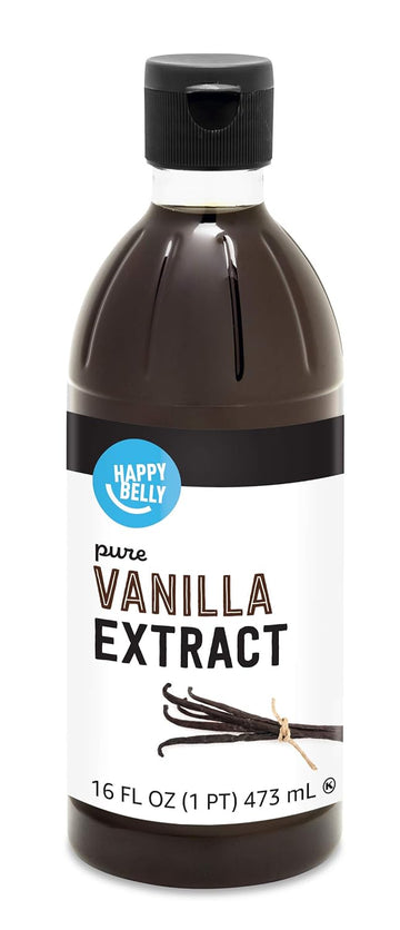 Amazon Brand - Happy Belly Pure Vanilla Extract, 16 fl oz (Pack of 1)