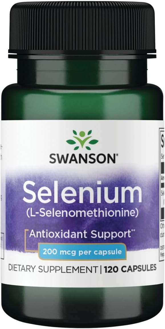 Swanson Semsc Selenium 200 Mcg 120 Capsules