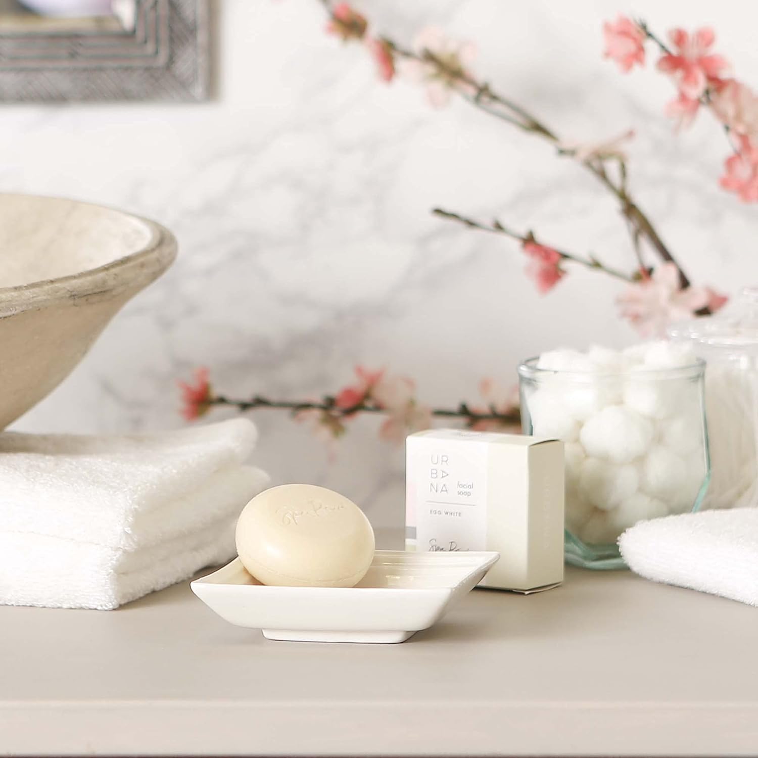 Urbana Spa Prive Collection Facial Soap Bar, 70 Gram, Egg White : Beauty & Personal Care