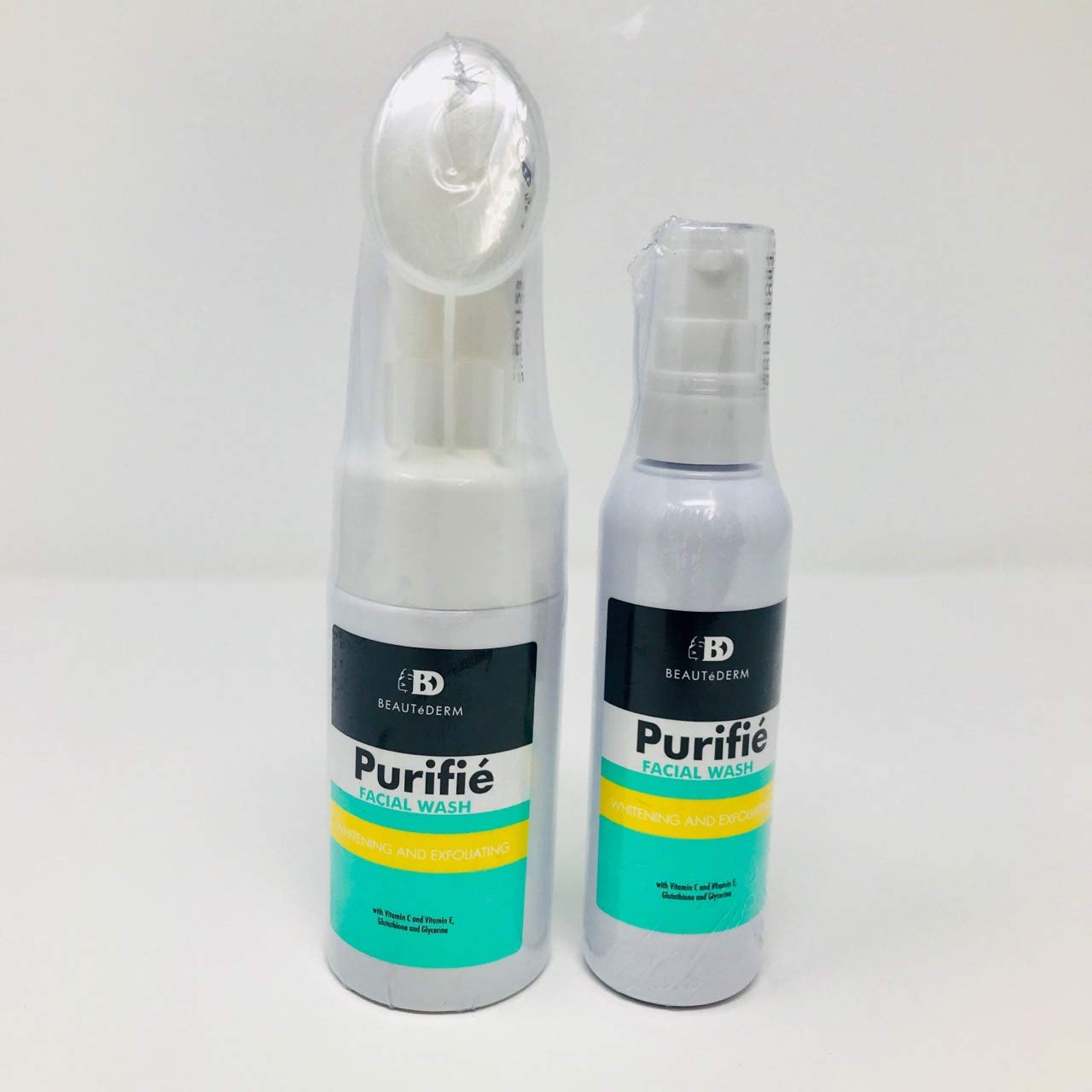 Beautederm Facial Cleanser (Facial Wash) With Pump Brush And Refill Bundle