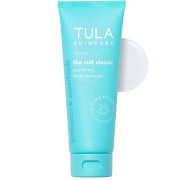 Tula Skin Care Cult Classic Purifying Face Cleanser - Gentle And Effective Face Wash, Makeup Remover, Nourishing And Hydrating