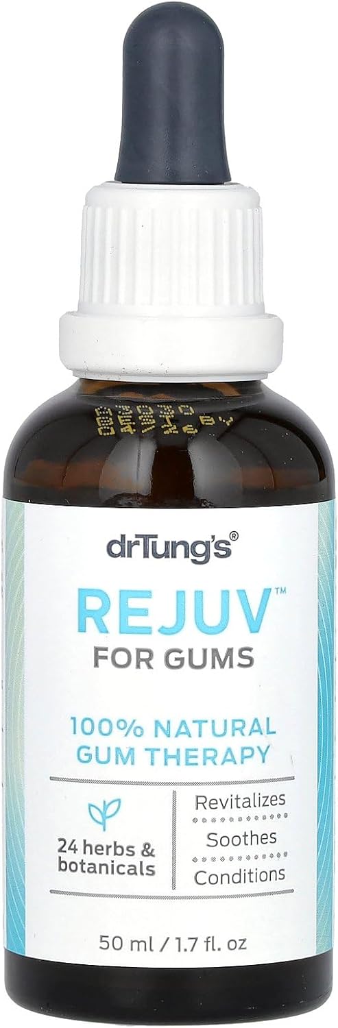 Drtung'S Rejuv For Gums - Tooth And Gum Tonic Mouthwash, Herbal Gum Treatment, Gum Health, Gum Repair For Receding Gums, Gum Oil, Herbal Mouthwash, 24 Herbs & Botanicals - 1.7 Fl Oz