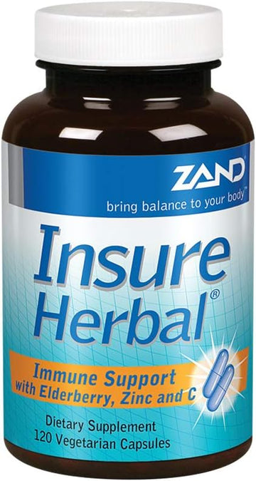 Zand Insure Herbal Immune Support | Vitamin C, Zinc, Echinacea, Elderb