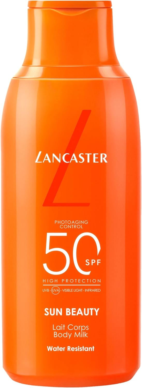Lancaster Sun Beauty Body Milk Spf50 175Ml, Photoaging Control, Broad Spectrum Sun Protection, Lightweight Texture & Non-Greasy, Water Resistant Formula, Suitable For All Skin Types, Vegan