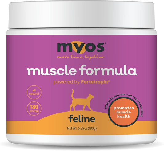 Powered By Fortetropin For Senior Cats - Aids Weight Gain, Muscle Growth & Mobility Support - Natural, Cat Nutritional Supplement - 180 Servings