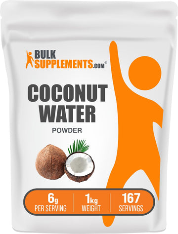 BulkSupplements.com Coconut Powder - Fasting Electrolyte Supplement - Coconut Smoothie - Rehydrate Electrolyte Drink Mix - Water Flavoring - Coconut Flavoring - Drink Powder (1 Kilogram - 2.2 lbs)