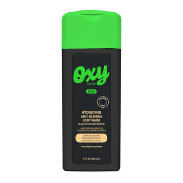 Oxy Stubborn Acne Anti-Blemish Body Wash For Teens, 2% Salicylic Acid, Hydrating Face & Body Wash Clears & Prevents Breakouts, Fast-Acting Acne Treatment, Dermatologist Recommended, 9 Fl Oz