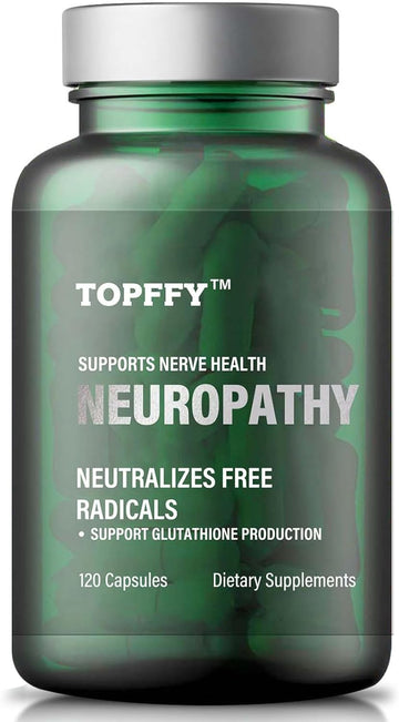 Neuropathy Nerve Relief Support,Nerve Savior For Neuropathy, With 600Mg Alpha Lipoic Acid -Benfotiamine, Maximum Strength Natural Nerve Vitamins -120 Capsules522