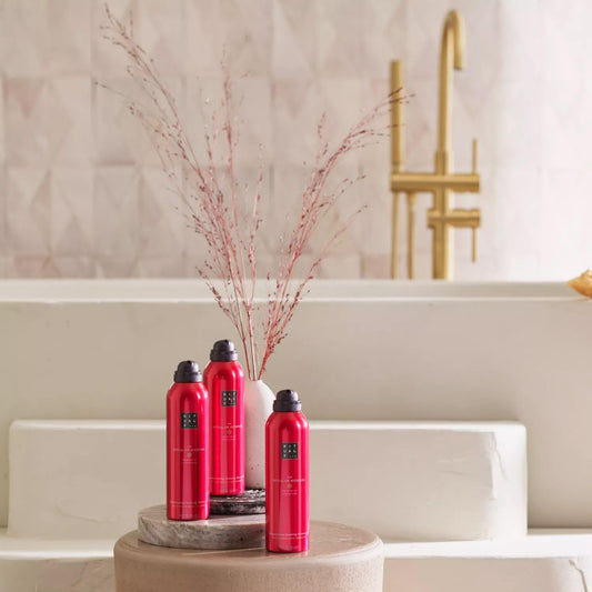 Rituals Shower Foam The Ritual Of Ayurveda Value Pack - Gel With Indian Rose And Almond Oil, Cleansing Foaming Gel, 3 X 200Ml