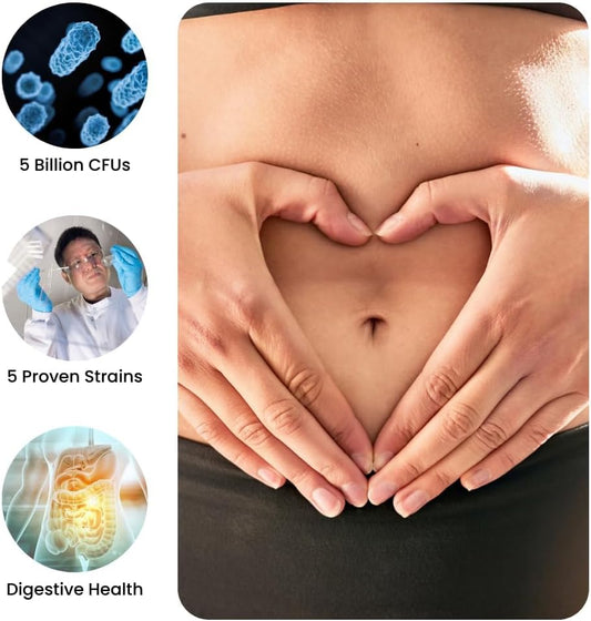 Higher Nature - Pro Gut - High Strength Probiotic Cultures - Multi-Strain Probiotic For Digestive System - Everyday Live Bacteria - 5 Billion Cfus - For Good Gut Flora, Gas & Bloating - 30 Capsules