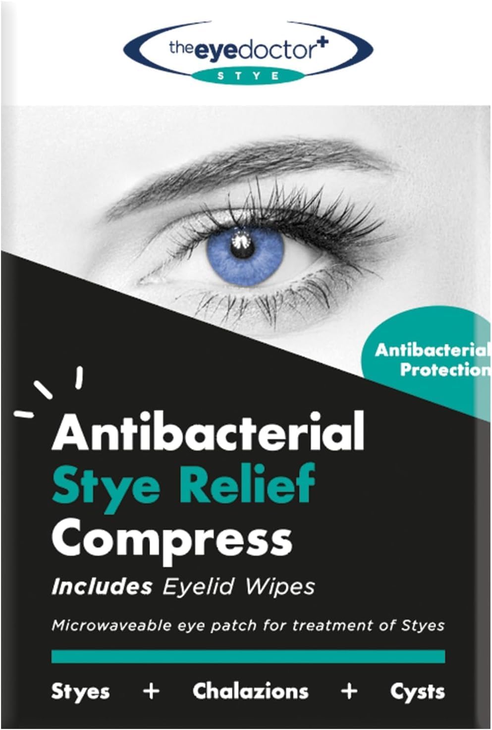 The Eye Doctor Stye Relief Compress Featuring Sterileyes - Microwaveable Single Eye Patch - Treatment Of Styes, Chalazion & Cyst - Moist Heat Mask For Dry Eyes, Blepharitis & Mgd