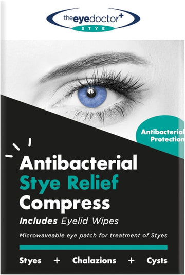The Eye Doctor Stye Relief Compress Featuring Sterileyes - Microwaveable Single Eye Patch - Treatment Of Styes, Chalazion & Cyst - Moist Heat Mask For Dry Eyes, Blepharitis & Mgd