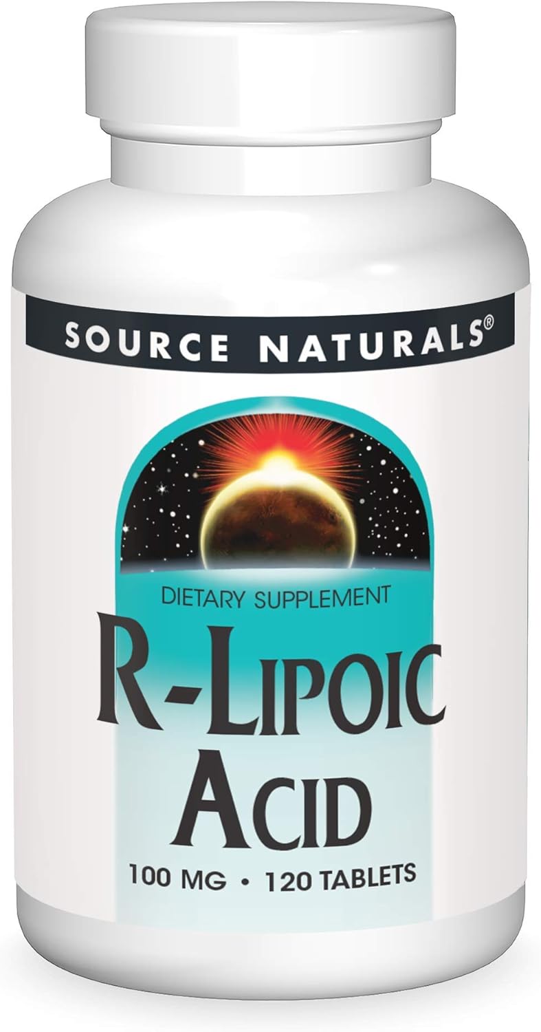 Source Naturals R-Lipoic Acid 100Mg, 120 Tablets