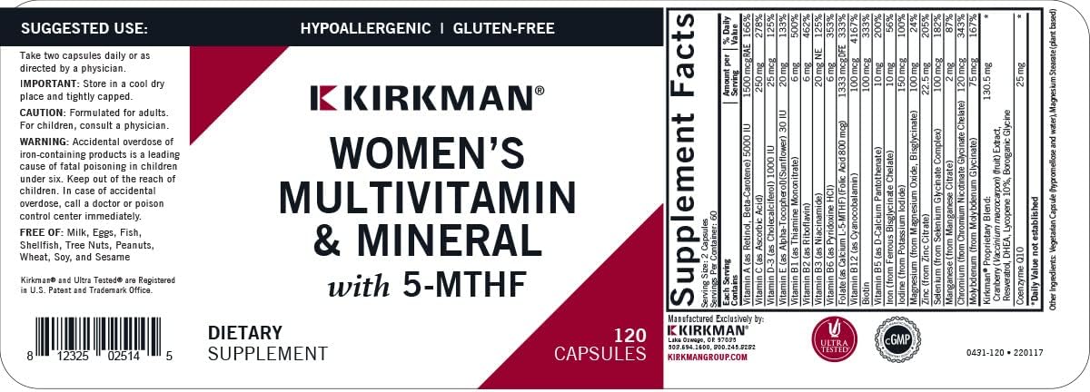 Women's Multivitamin & Mineral with 5-MTHF : Health & Household