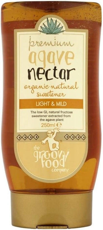 The Groovy Food Company Organic Agave Nectar Natural Sweetener Mild (250Ml) - Pack Of 2