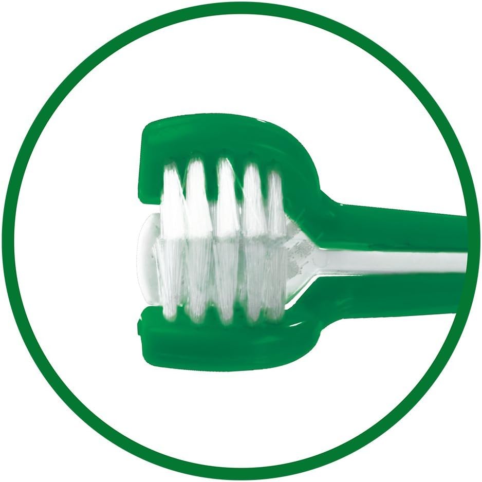 Vet's Best Triple Headed Toothbrush for Dogs - Teeth Cleaning and Fresh Breath :Pet Supplies