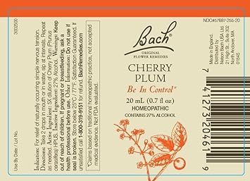 Bach Original Flower Remedies 5-Pack, Face Your Fears" Grouping - Aspen, Cherry Plum, Mimulus, Red Chestnut, Rock Rose, Plus Mixing Bottle, 20mL Dropper x5, Mixing Bottle x1 : Health & Household