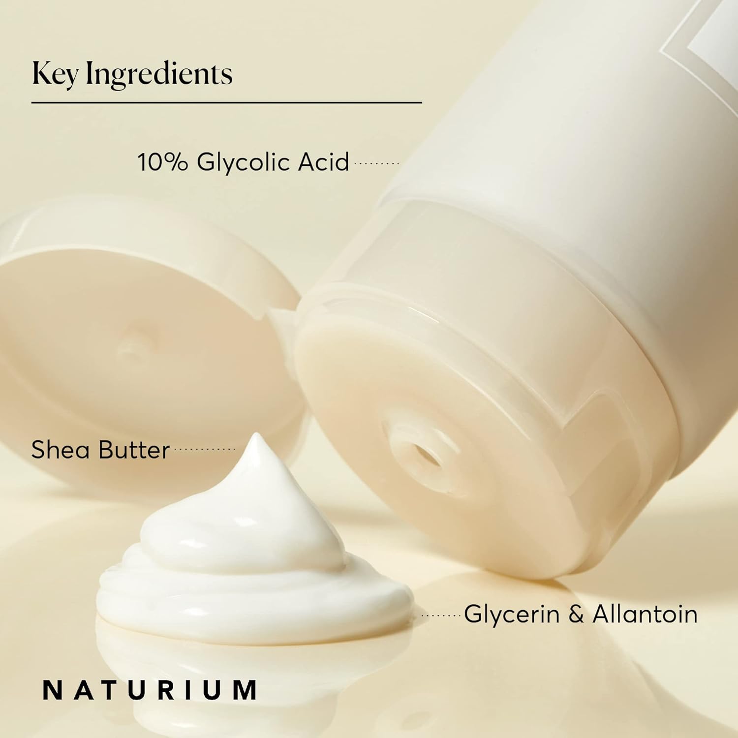 Naturium The Smoother Glycolic Acid Body Lotion, Resurfacing & Exfoliating Treatment, With 10% Glycolic Acid, 8 Oz : Beauty & Personal Care